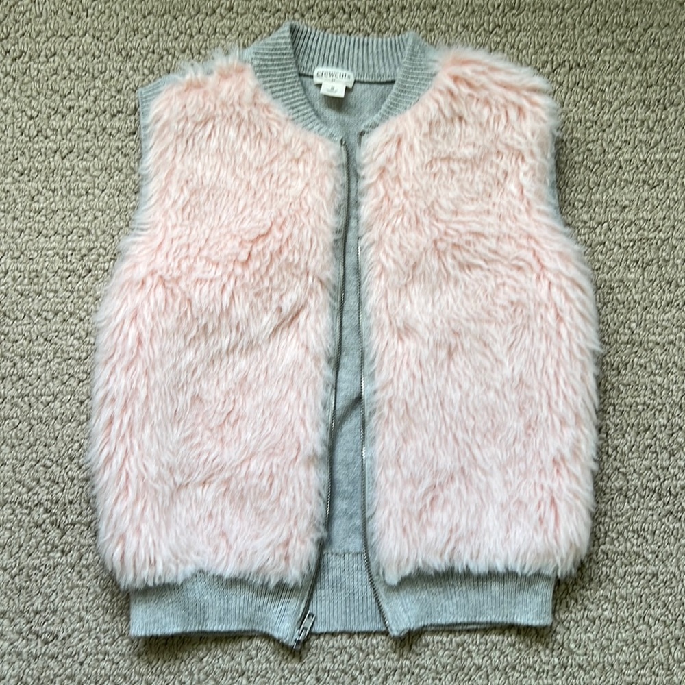 Crewcuts girls fuzzy sweater vest